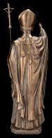 Heiligenfigur - Papst Franziskus bronziert
