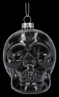 Christmas Balls Set of 2 - Skulls black & silver