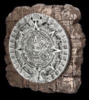 Wandrelief - Azteken Kalender auf Mauer