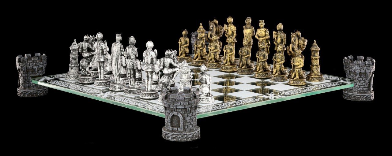 Ritter Schachspiel auf Burgturm