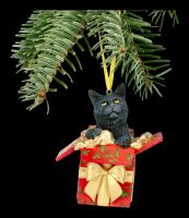 Christbaumschmuck - Katze aus Geschenk
