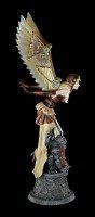 Steampunk Engel Figur - Cordelia mit Gargoyle - groß
