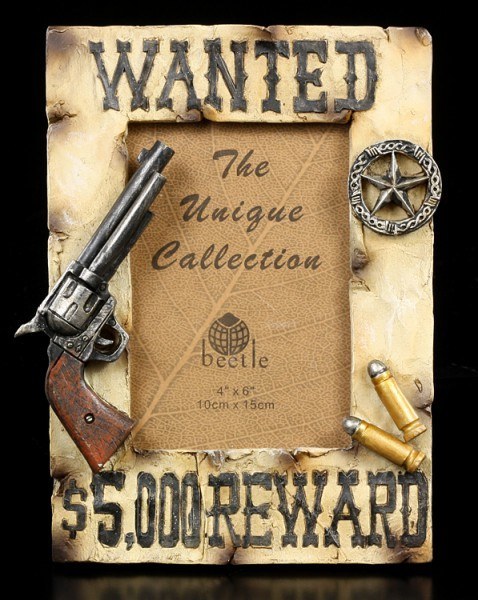 Wild West Picture Frame - Wanted