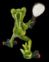 Lustige Frosch Figur - Tennis Ass