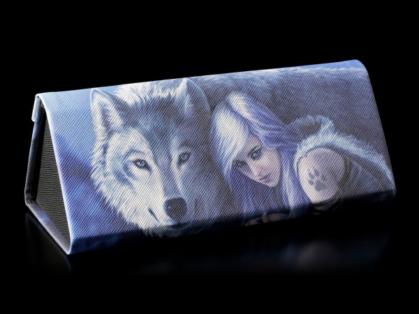 Glasses Case with Wolf - Protector