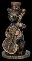 Steampunk Figur - Katzen Bassist