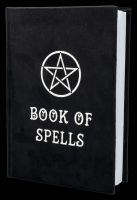 Notizbuch Samt A5 - Book of Spells mit Pentagramm
