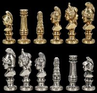 Chess Figurines Roman Busts - Metal
