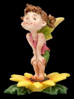 Feen Figur - Curly Fairy auf Sonnenblume