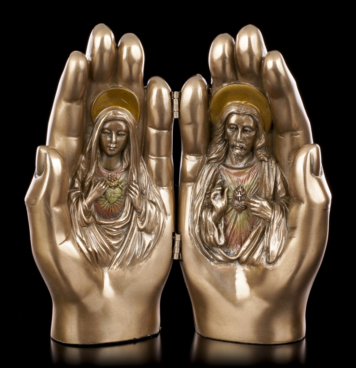Gesegnete Hände Diptychon - Jesus und Maria