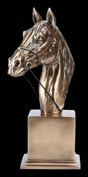 Horse Head Bust on Plinth