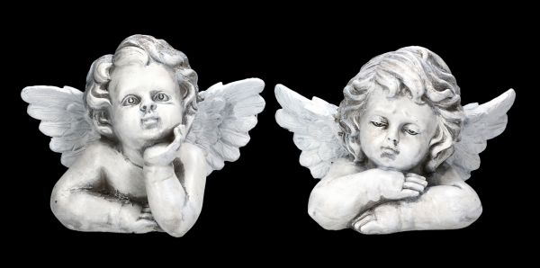 Graveyard Angel Figurine - Set of 2 Lying 
