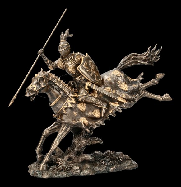 Knight Figurine - On Horse with Spear