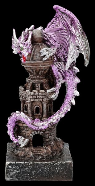 Drachenfigur - Guardian of the Tower lila