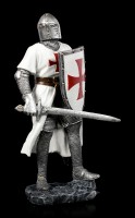 Deutsche Kreuzritter Figur mit Schild und Schwert