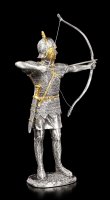 Zinn Ritter Figur mit Pfeil und Bogen