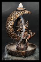 Backflow Incense Burner - Ganesha Moon