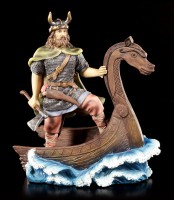 Wikinger Figur - Krieger auf Schiff