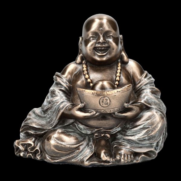 Buddha Figurine Laughing with Yuan Bao