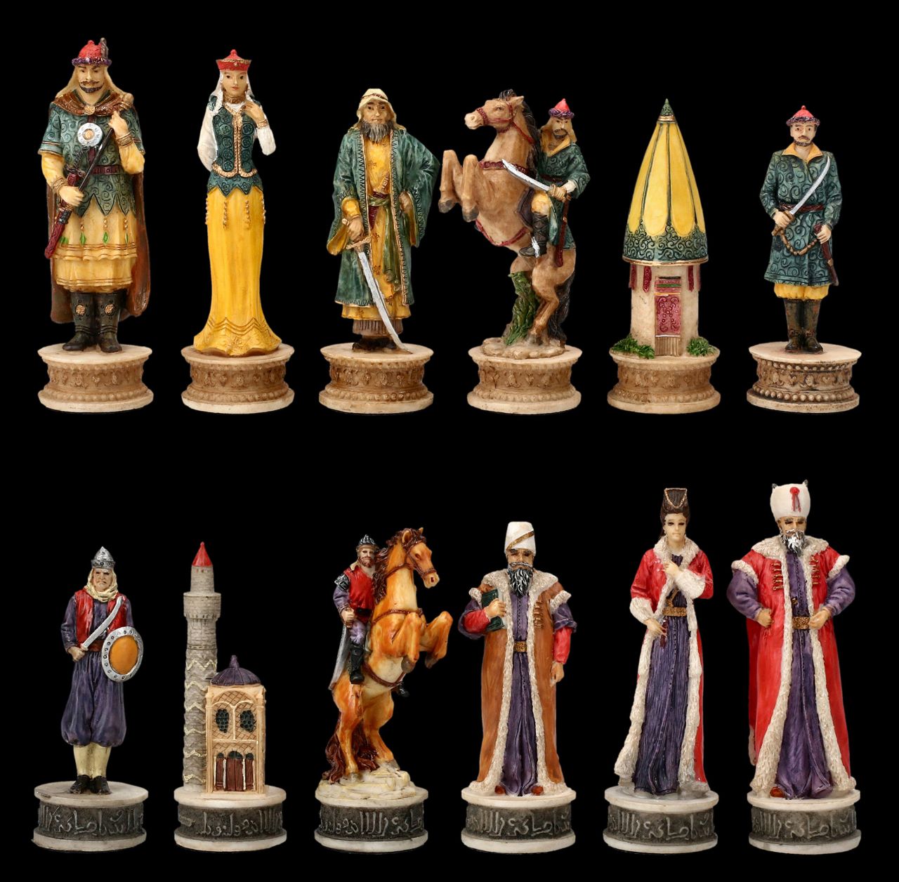 Chessmen Set - Hungarians vs. Turkish