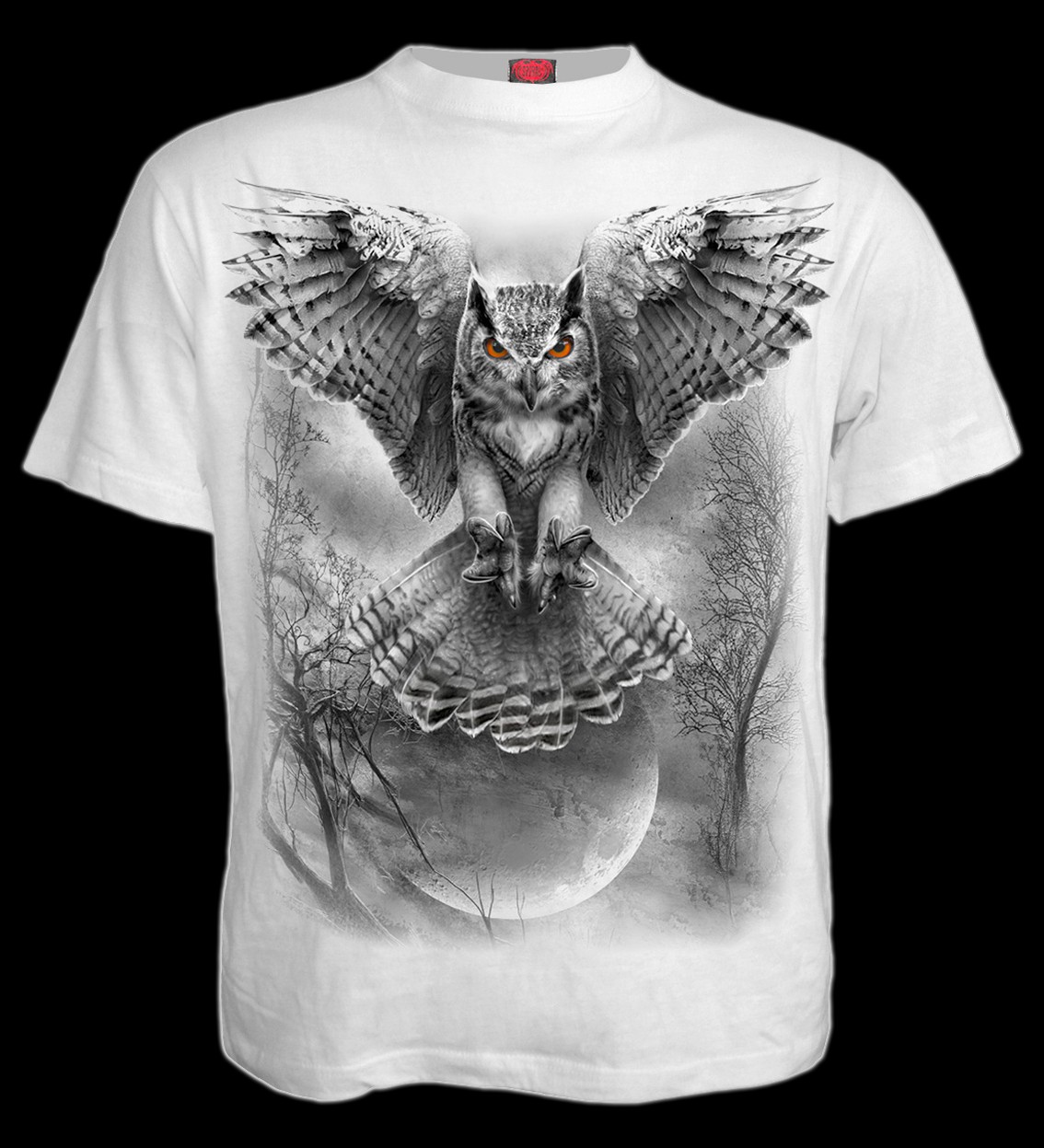 Wings Of Wisdom - Owl T-Shirt White