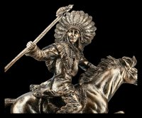 Indian Figurine - Chief riding with Spear