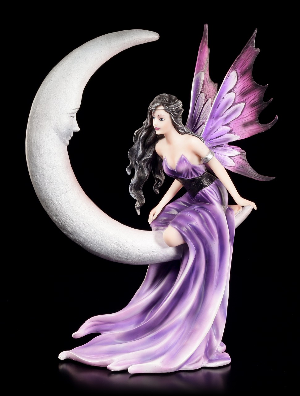 Fairy Figurine sittin on Moon - Crescent Dreams