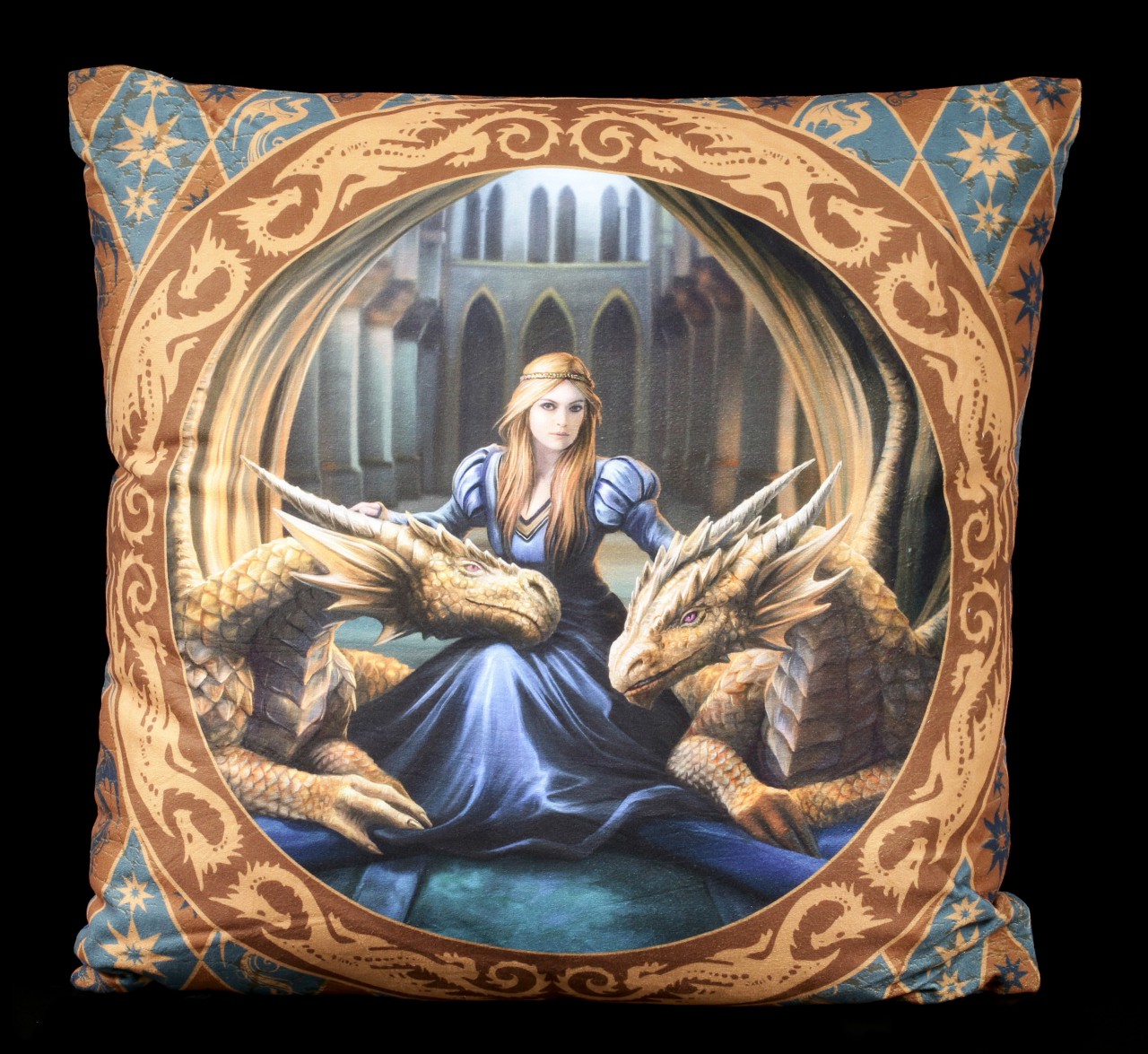 Cushion with Dragons - Fierce Loyalty