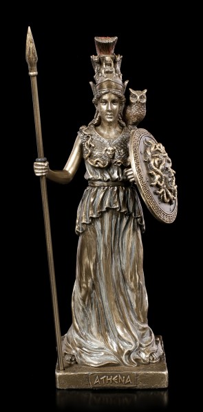 Athena Figurine with Spear and Shield