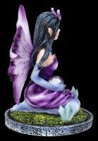 Fairy Figurine small purple - Kristana with Crystals