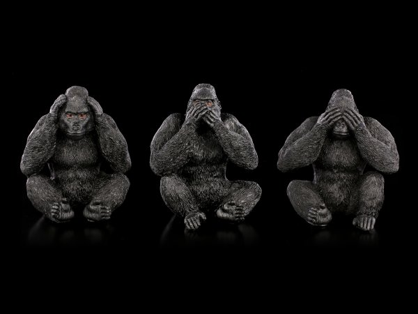 Gorilla Figurines - No Evil