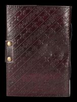 Leather Journal with Lock - Seven Chakras