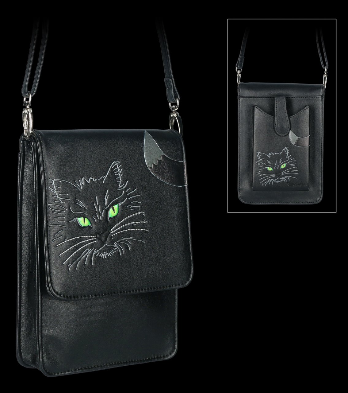 Tasche mit Handyfach - Lucky Cat