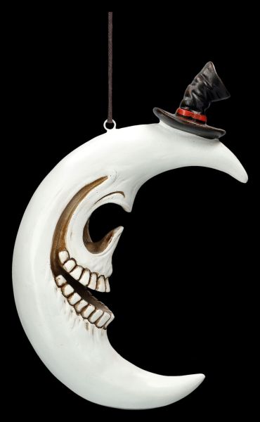 Wall Decoration - Skull Moon with Top Hat