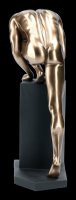 Male Nude Figurine - Climbing on Pedestal