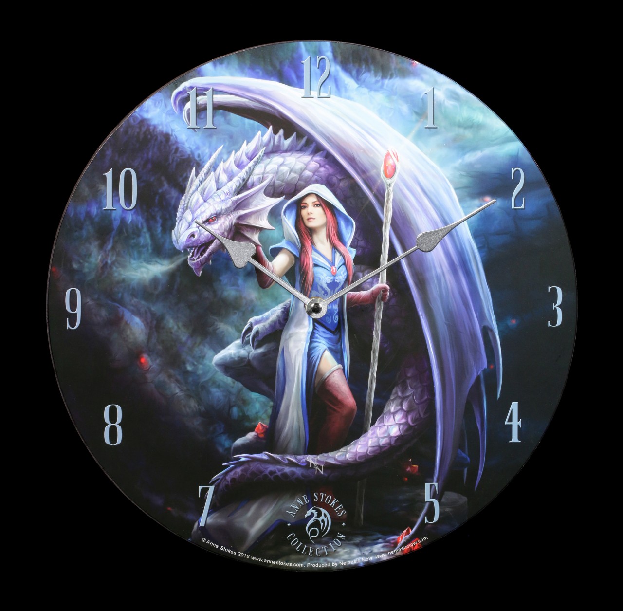 Wall Clock - Dragon Mage
