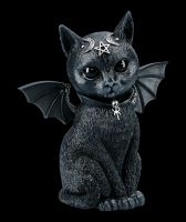 Occult Cat Figurine with Bat Wings - Malpuss large