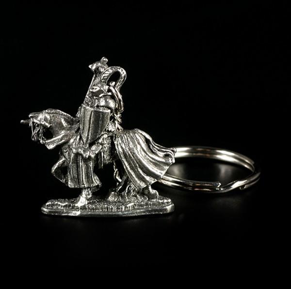 Pewter Key Ring - Knight with Horse