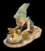 Pixie Goblin Figurine with Chicks