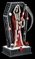 Sensenmann Weihnachtsfigur im Sarg - Merry Cryptmas