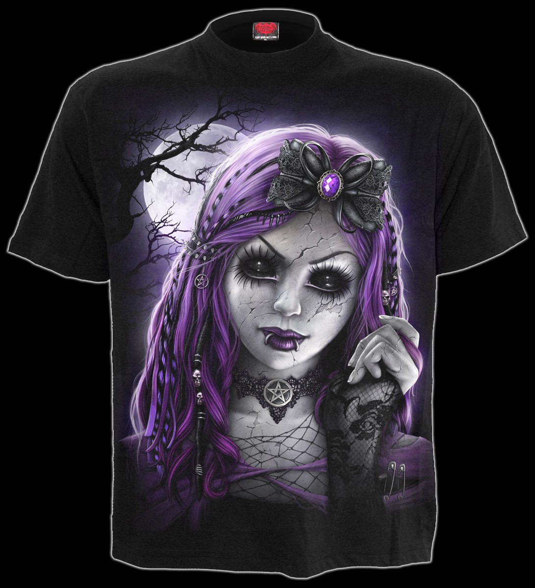 Spiral Fantasy T-Shirt - Goth Doll