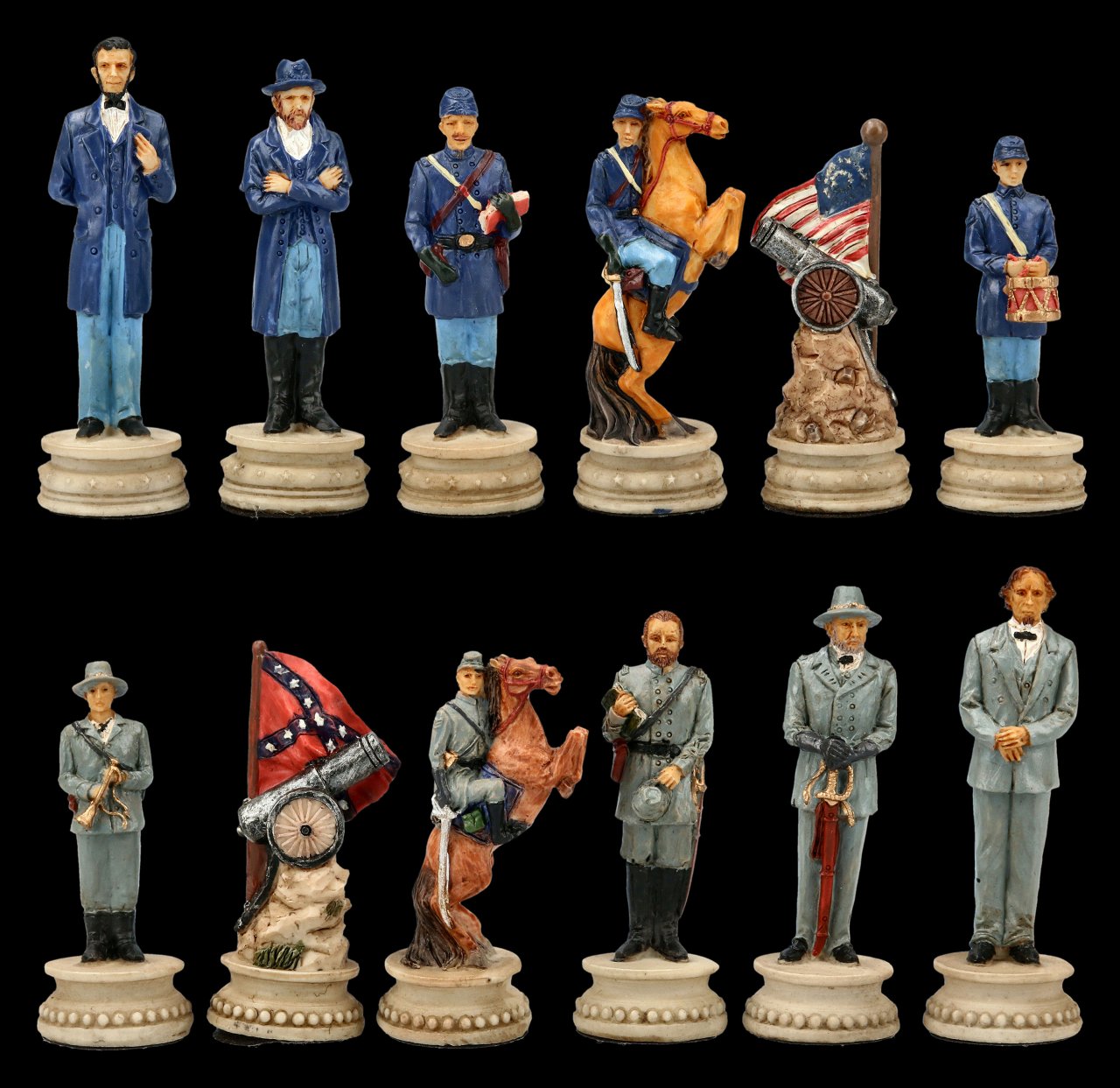 Chessmen Set - Civil War