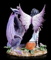 Elfen Figur mit Drache - Dragons are Romantic