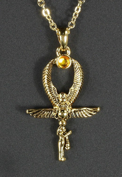 Ägyptische Halskette - Skarabäus Ankh