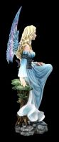 Fairy Figurine - Queen of the Universe with Dragon & Blue Dress