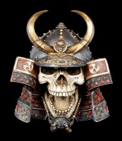 Totenkopf Wandrelief - Samurai Kabuto