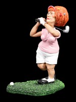 Golfspielerin Figur beim Abschlag - Funny Sports