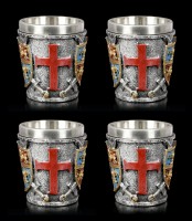 Medieval Shot Cups - Crest Set of 4