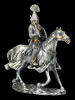 Zinn Ritter Figur mit Pferd - Malteser