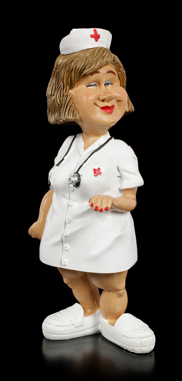 Funny Job Figurine - Nurse with Stethoscope